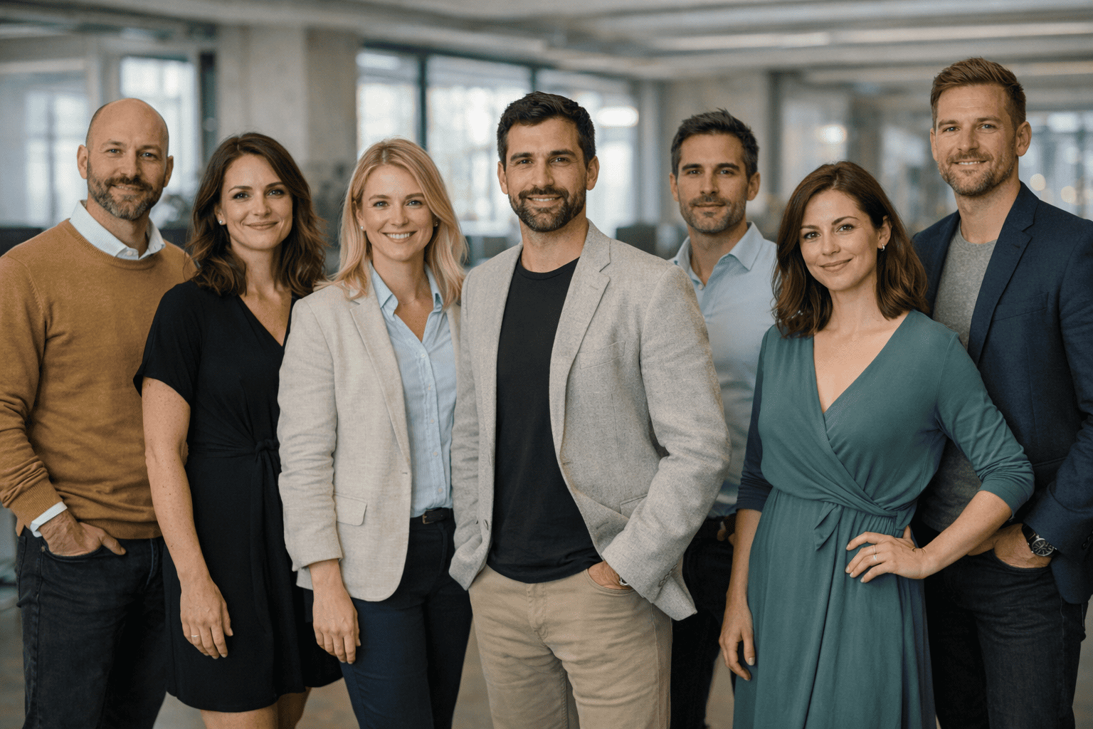 Team working on AI trading platform — Lumi Rentvene